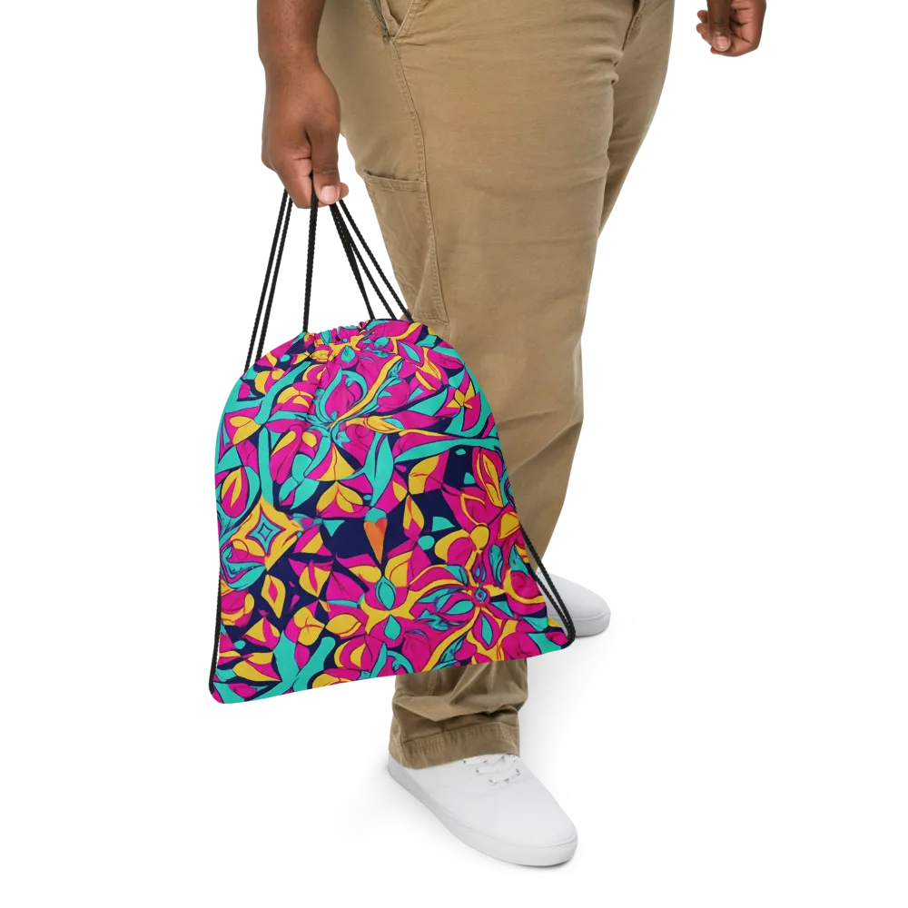 Magentaverse on Drawstring Bag — Front