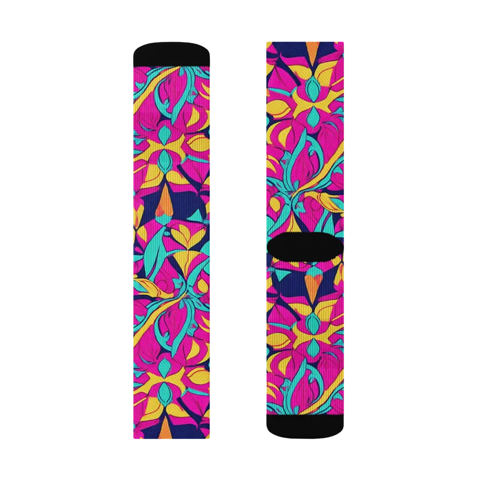 Magentaverse on Socks — Right Sock