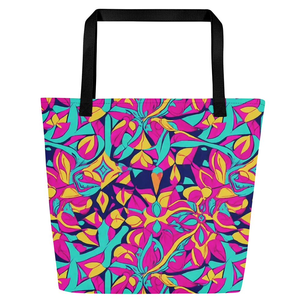 Magentaverse on Large Tote Bag W/ Pocket — Front
