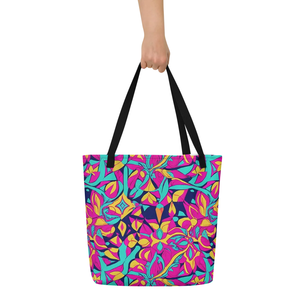 Magentaverse on Large Tote Bag W/ Pocket — Front