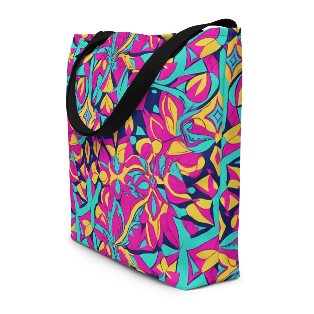 Magentaverse on Large Tote Bag W/ Pocket — Front