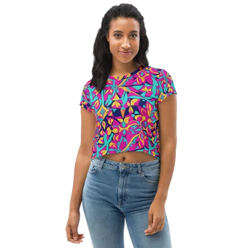 Magentaverse on a Crop Tee