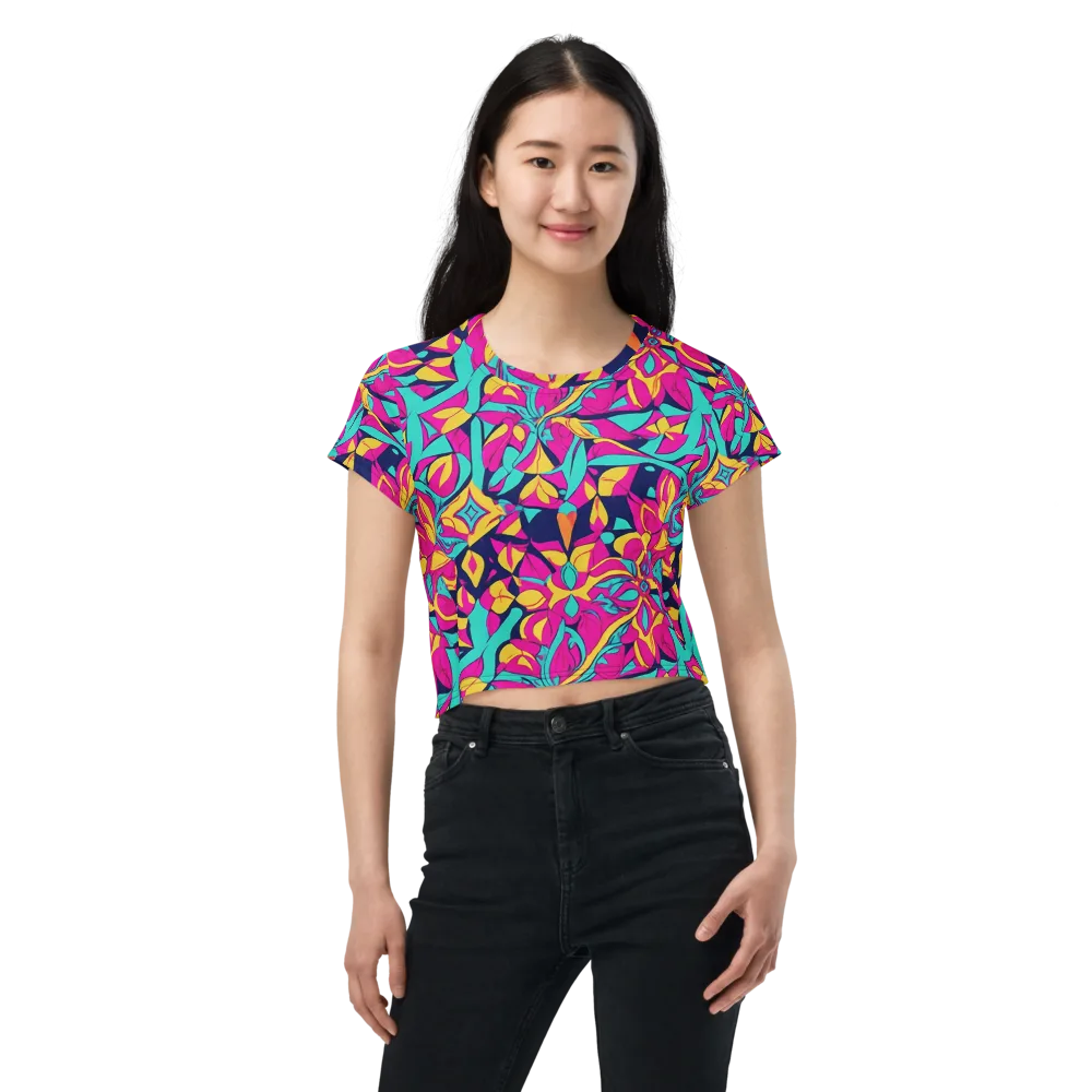 Magentaverse on Crop Tee — Front