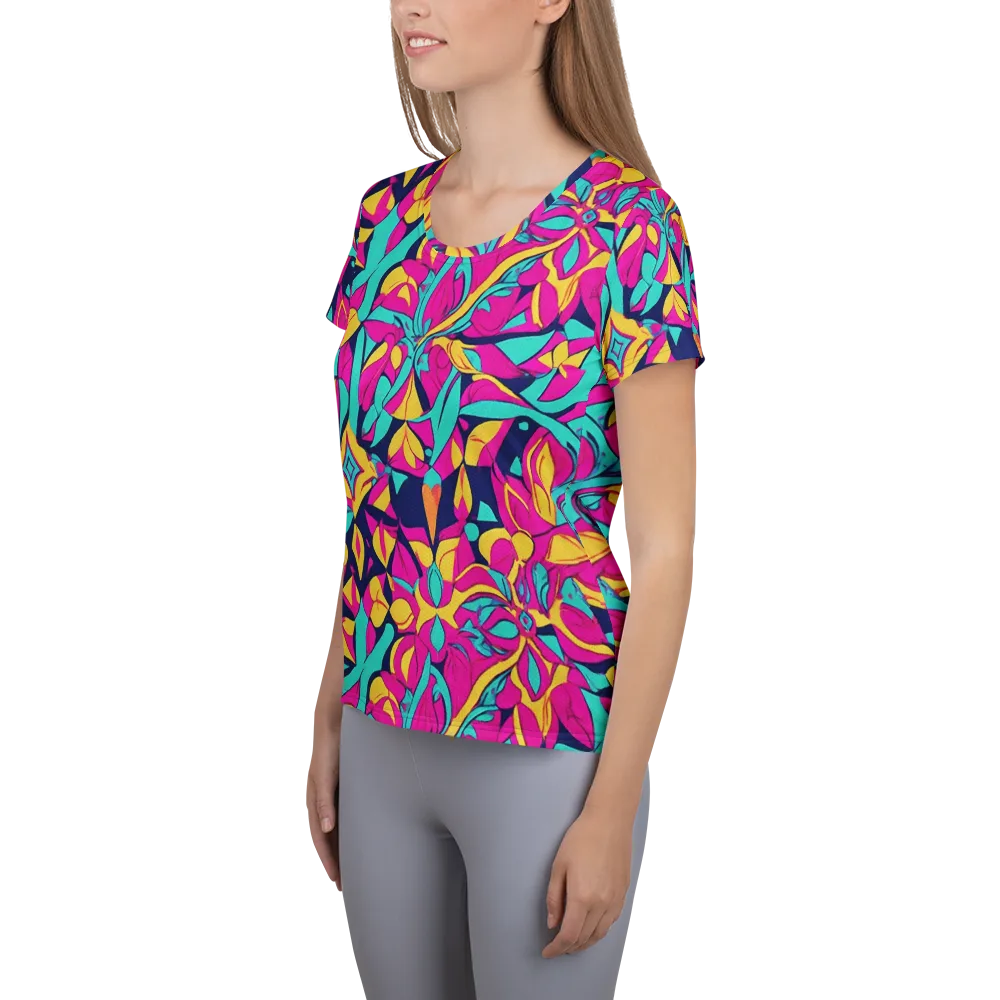 Magentaverse on Women's Athletic T-Shirt — Left