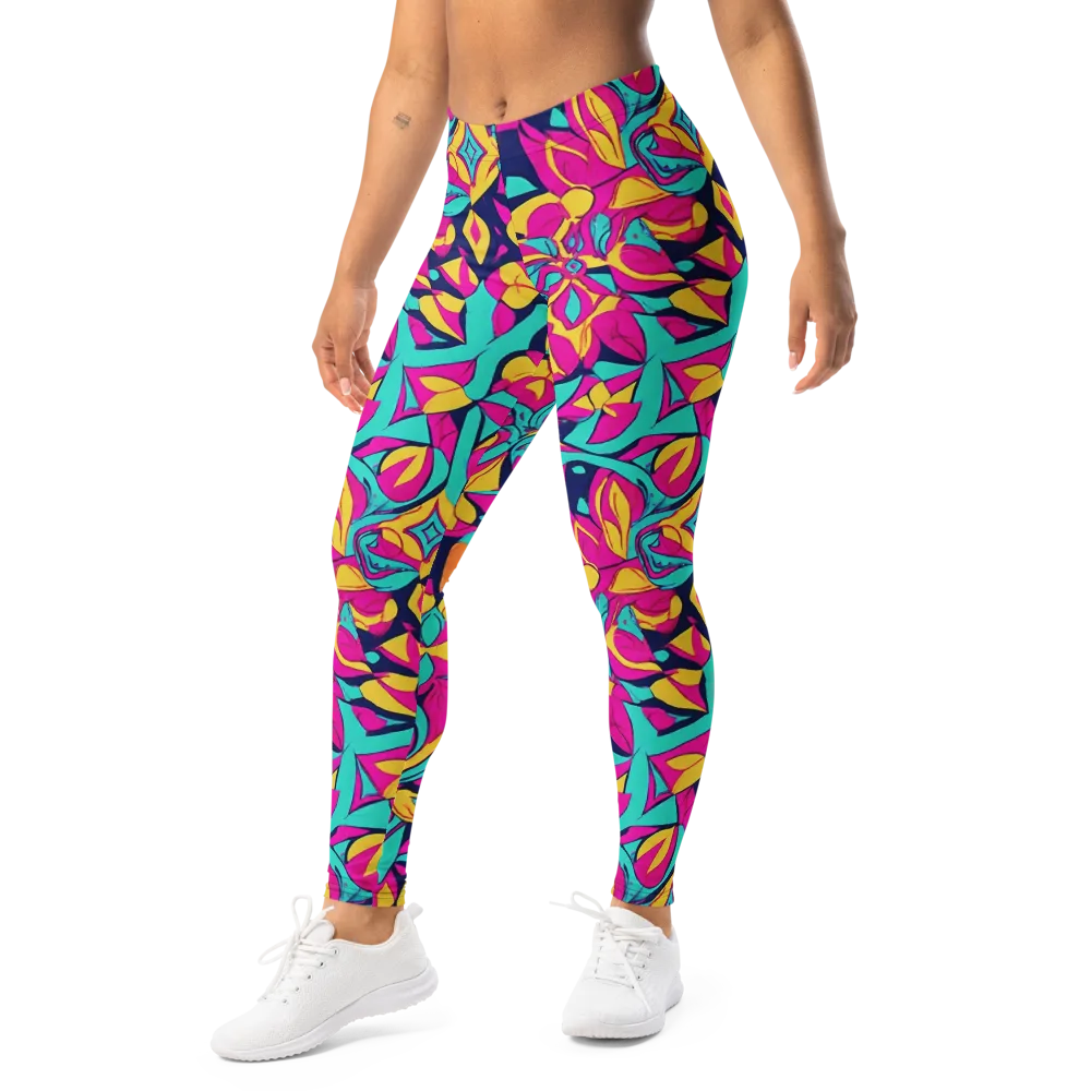 Magentaverse on Leggings — Left Front