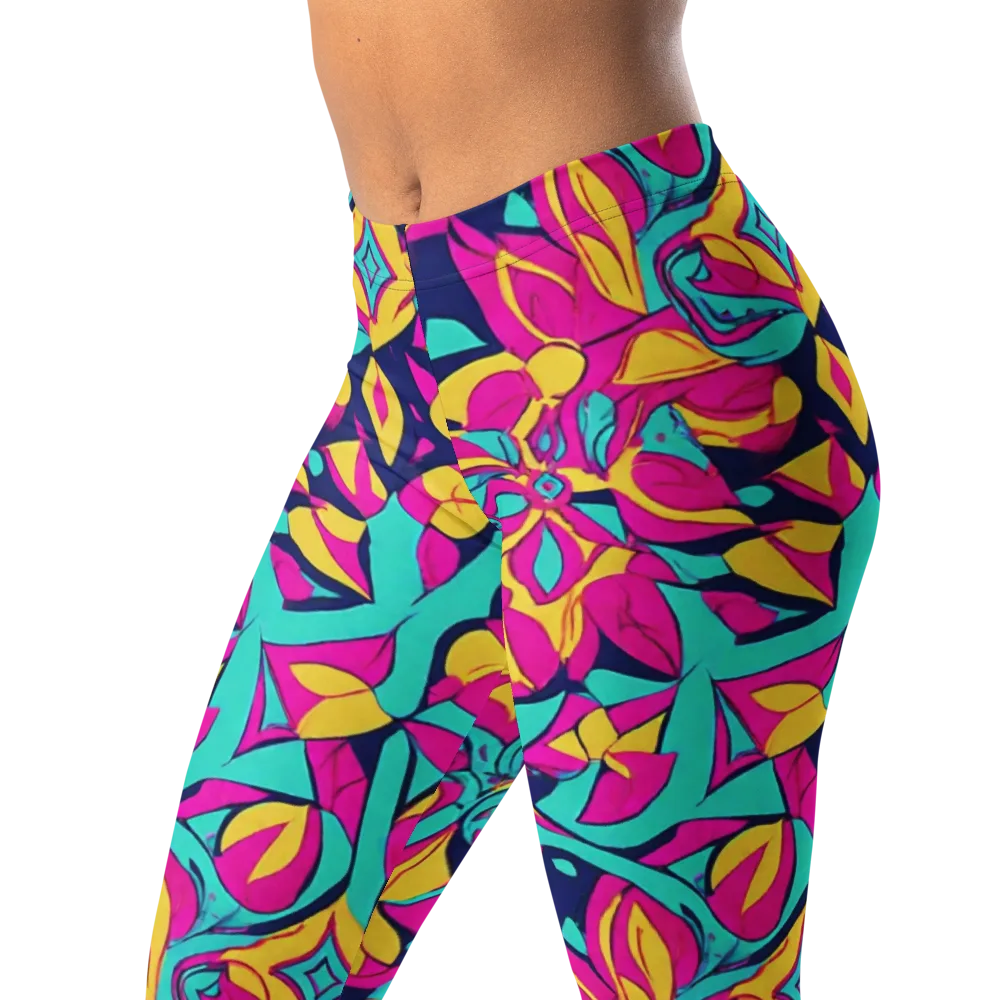 Magentaverse on Leggings — Left Front
