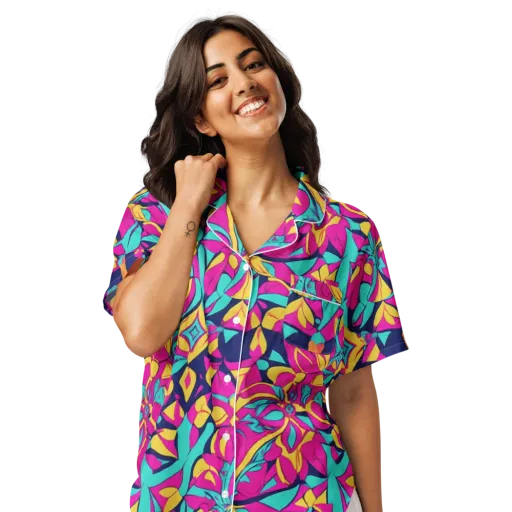 Magentaverse on a Women's Short Sleeve Pajama Top