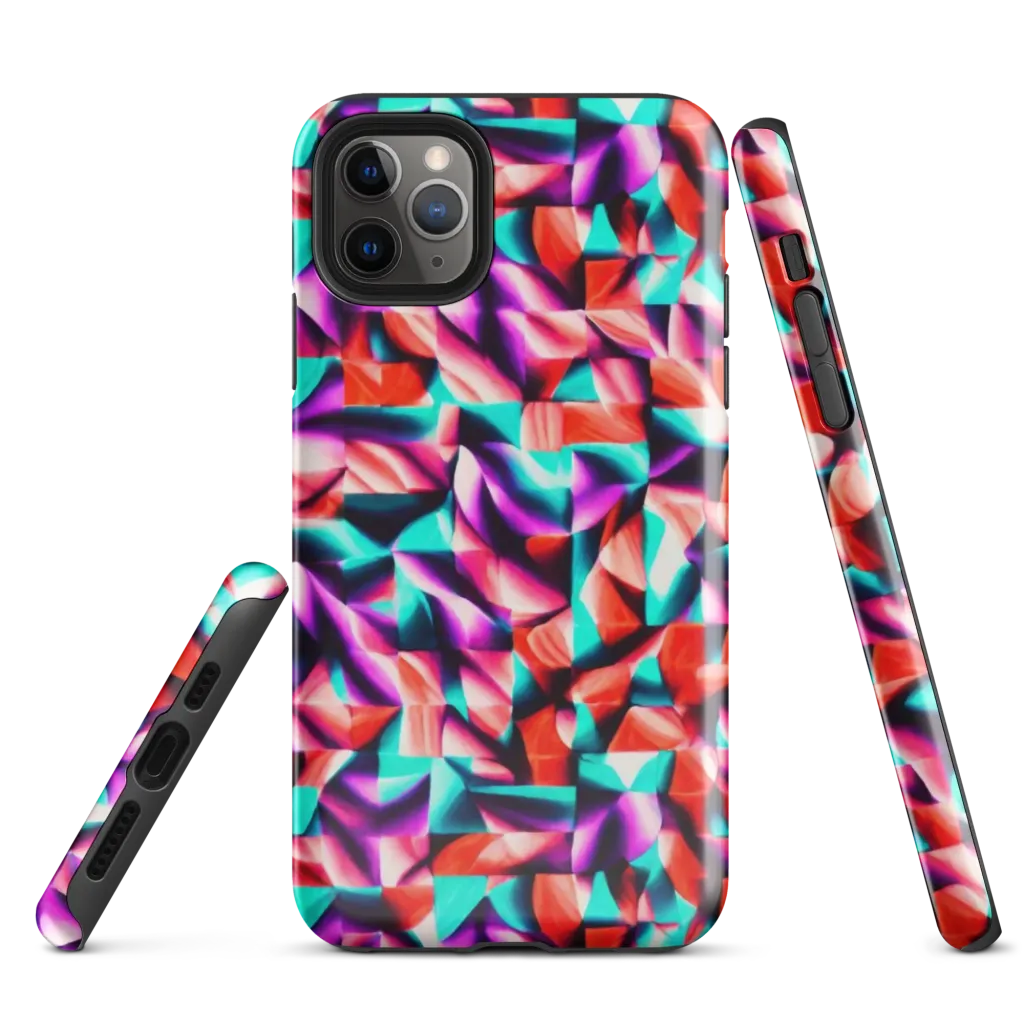 Electric Petalwork on Tough Case for iPhone® — Front