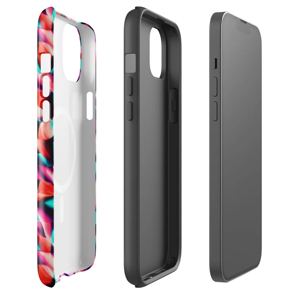 Electric Petalwork on MagSafe Tough Case for iPhone® — Front