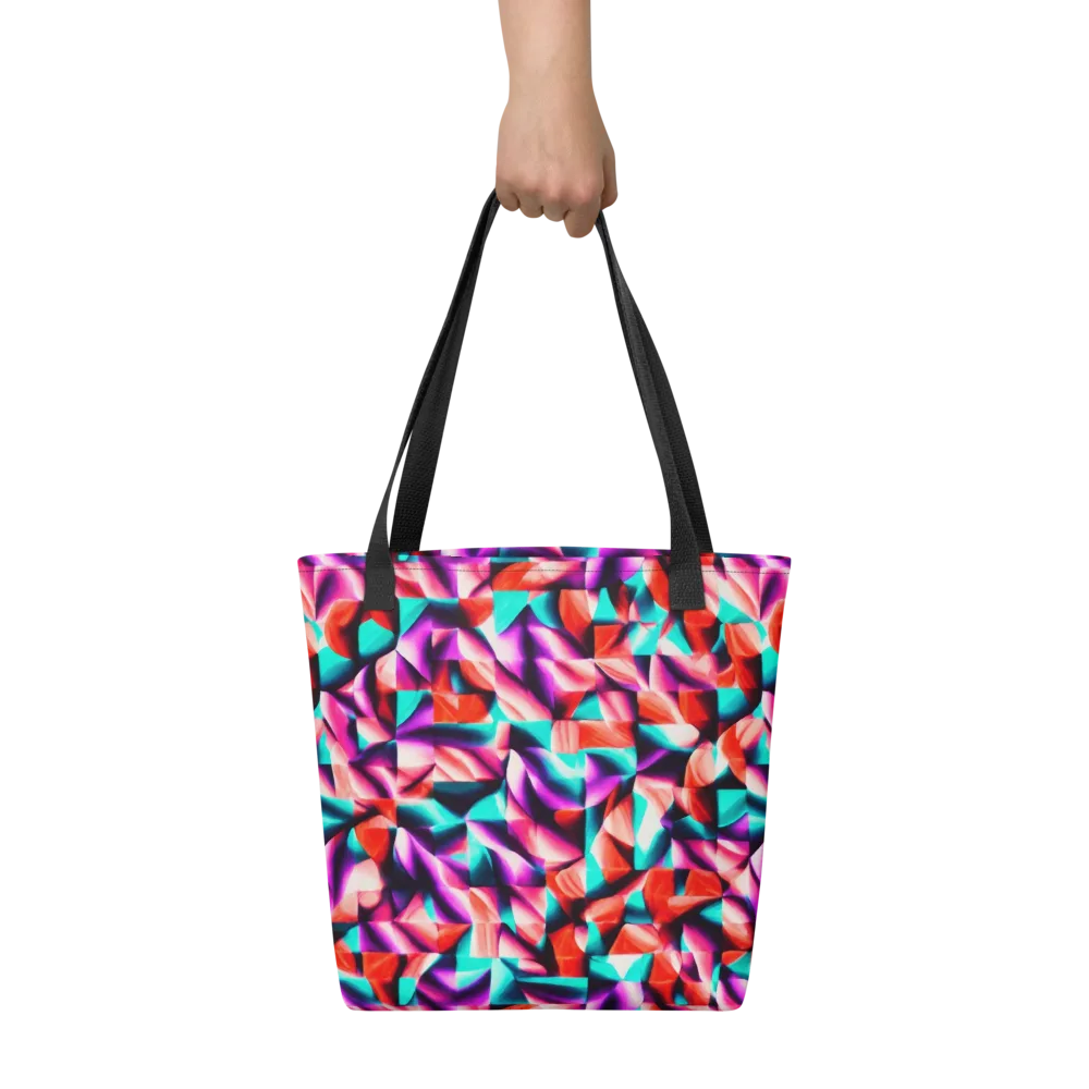 Electric Petalwork on Tote Bag — Front