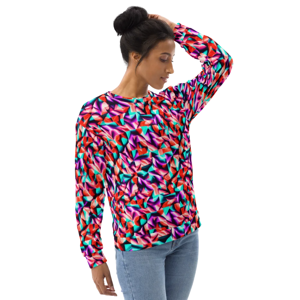 Electric Petalwork on Sweatshirt — Right Front