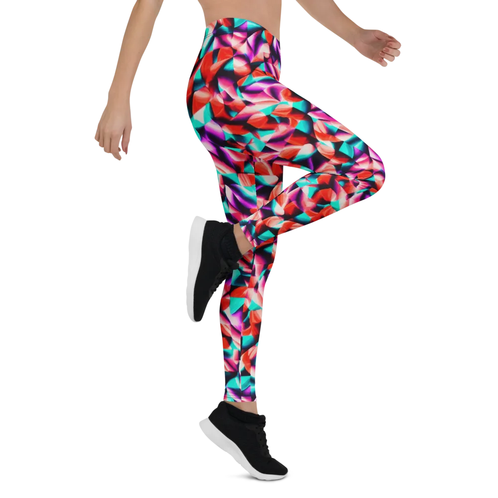Electric Petalwork on Leggings — Right