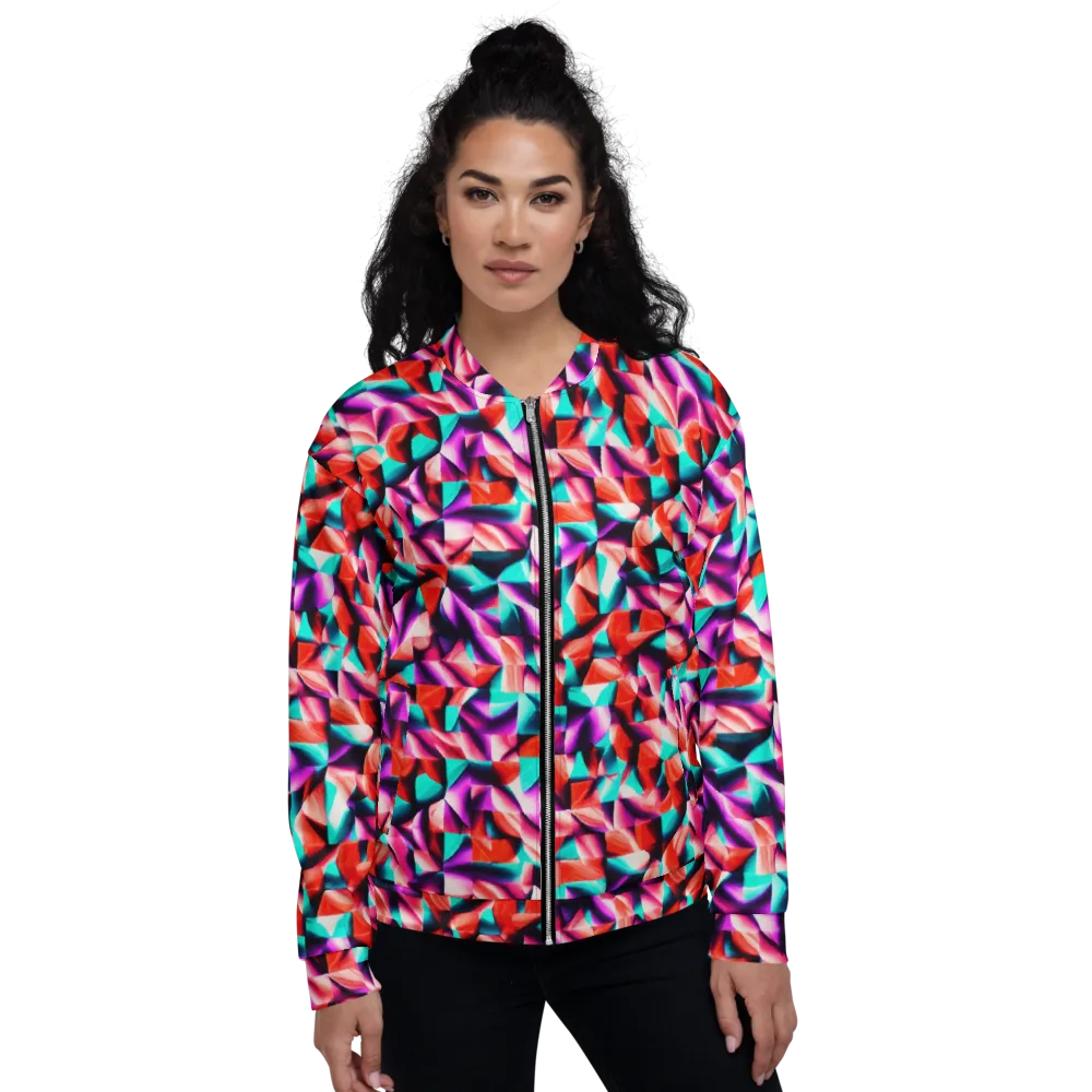 Electric Petalwork on Bomber Jacket — Front