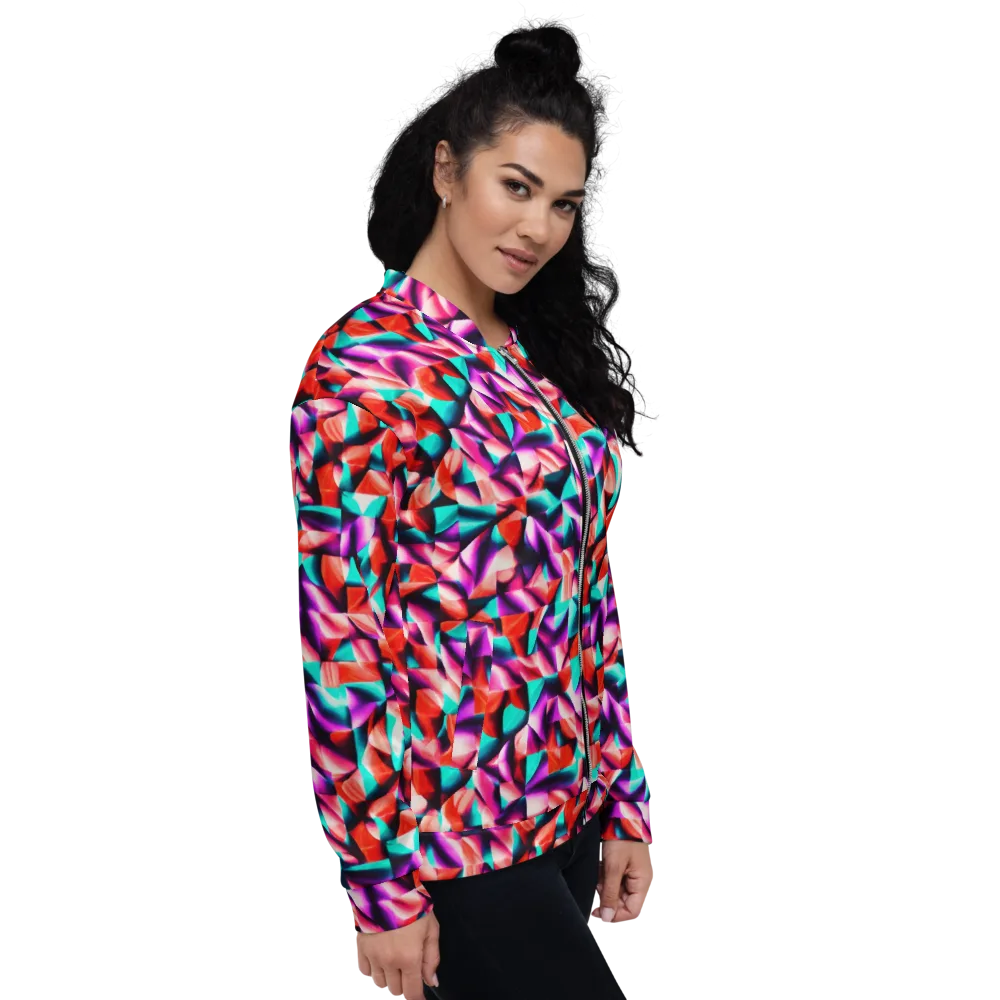 Electric Petalwork on Bomber Jacket — Right
