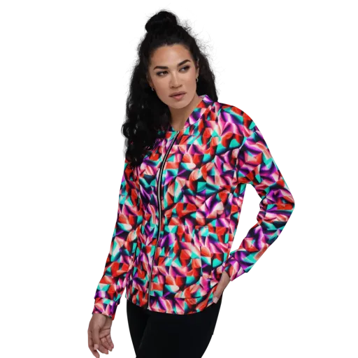 Electric Petalwork on a Bomber Jacket