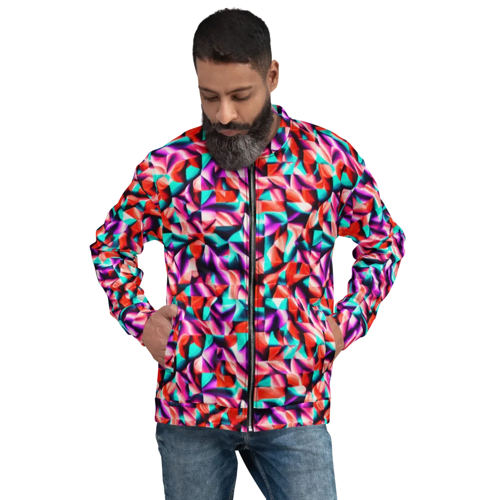 Electric Petalwork on Bomber Jacket — Front
