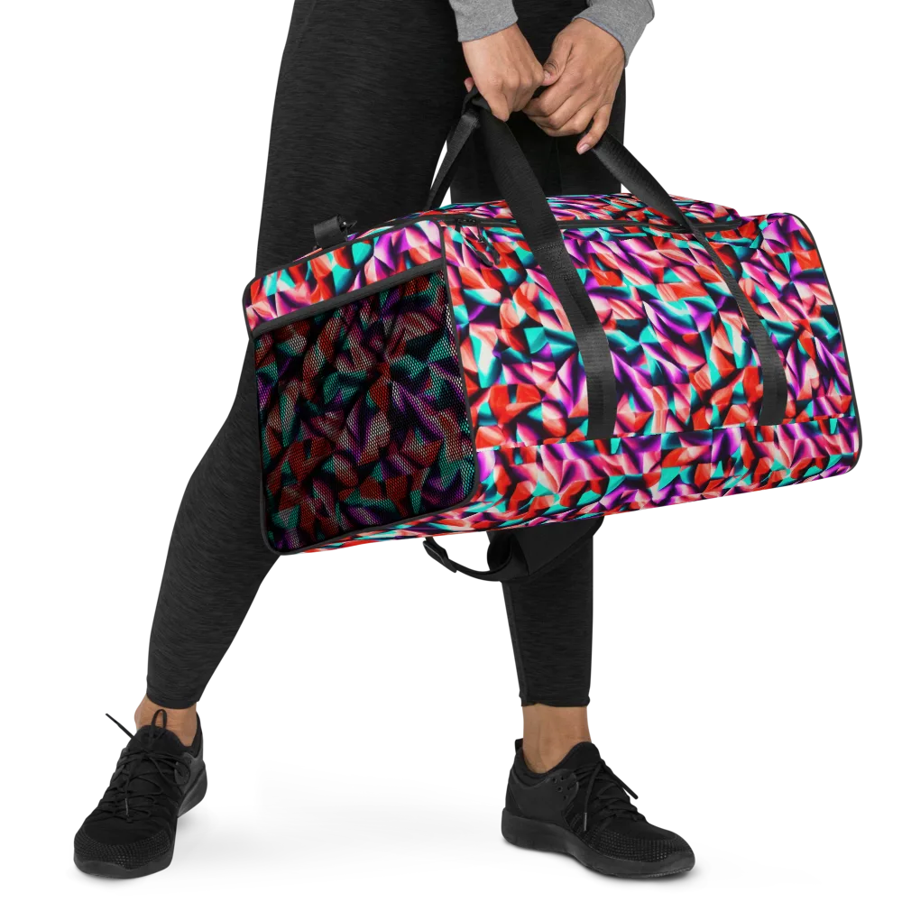Electric Petalwork on Duffle Bag — Right Front
