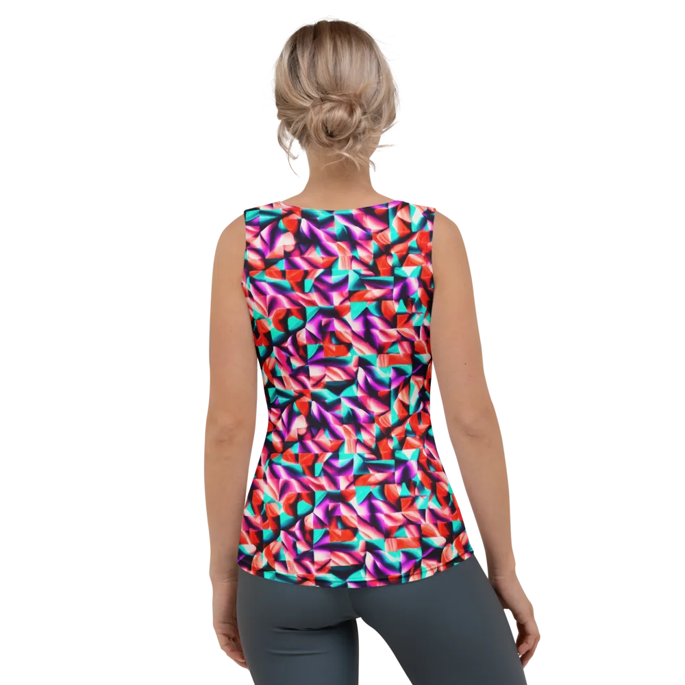 Electric Petalwork on Women's Tank Top — Back
