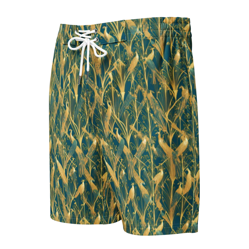 Gilded Aviary on Men's Board Shorts — Front