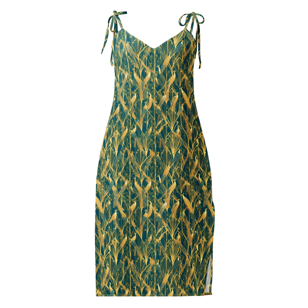 Gilded Aviary on Slip Dress — Front
