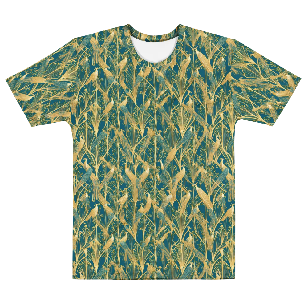 Gilded Aviary on Men's Cotton Crew Neck T-Shirt — Front