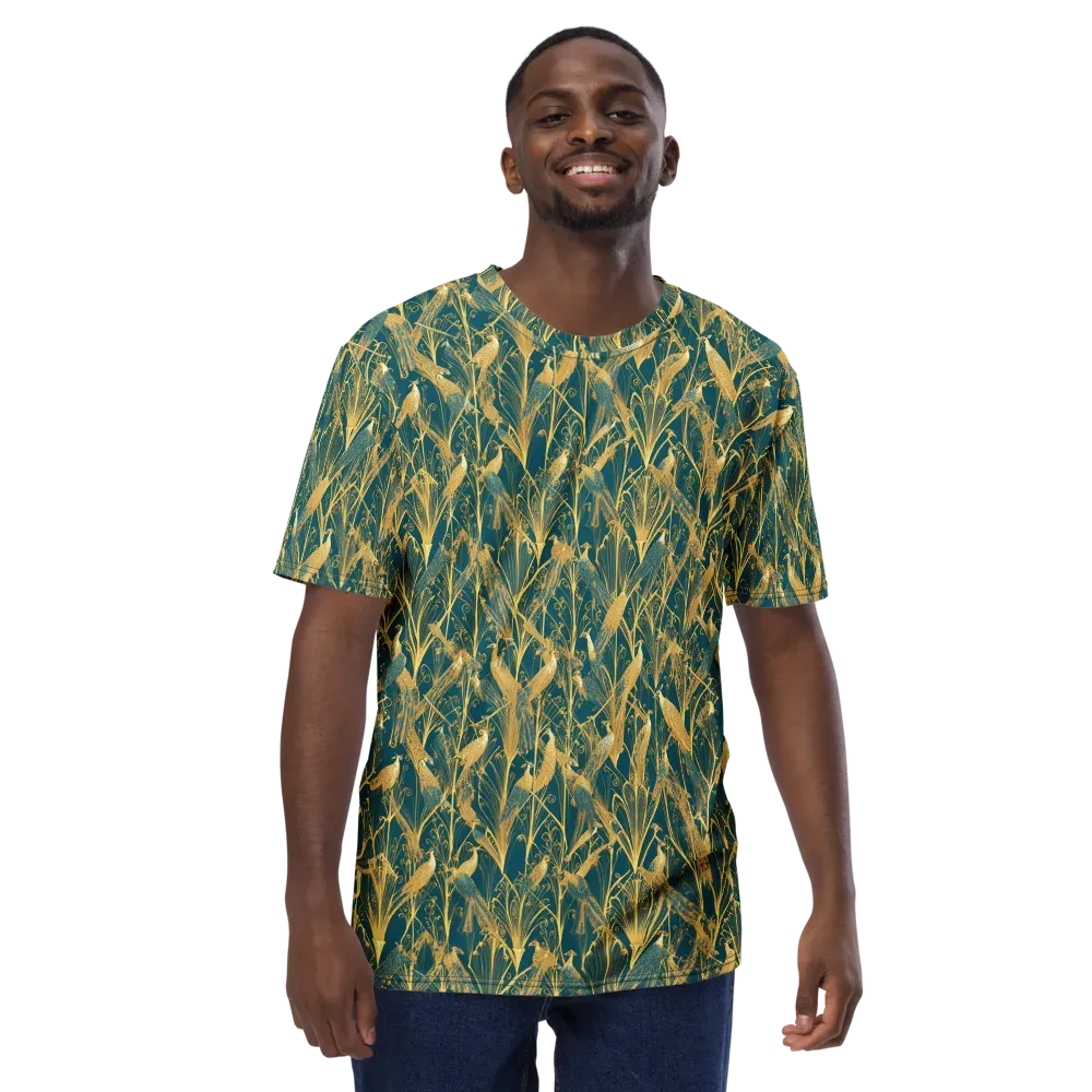 Gilded Aviary on Men's Crew Neck T-Shirt — Front