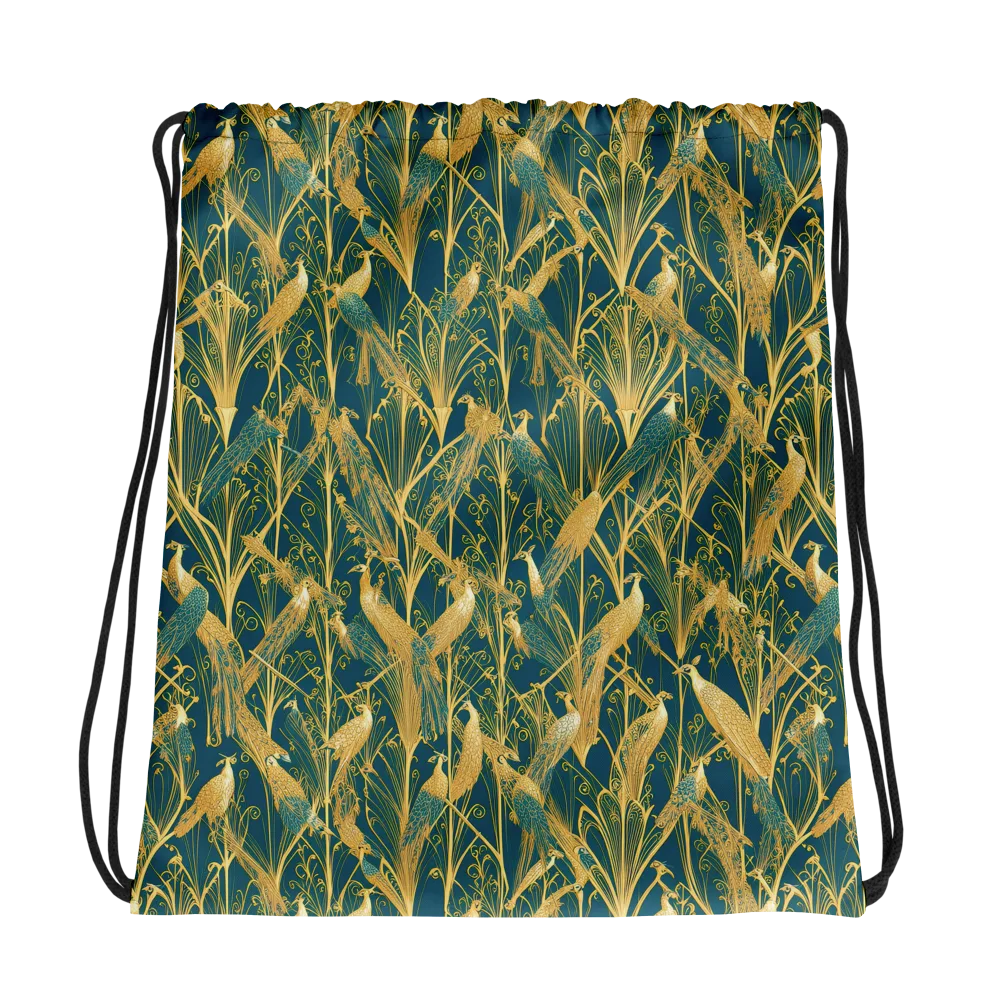 Gilded Aviary on Drawstring Bag — Photo