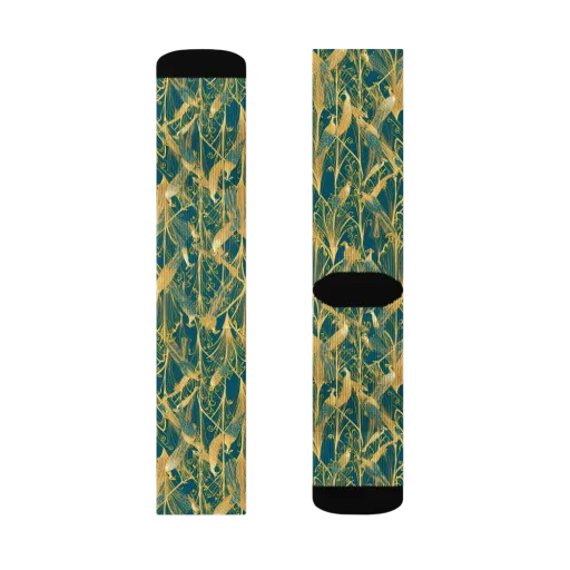 Gilded Aviary on a Socks