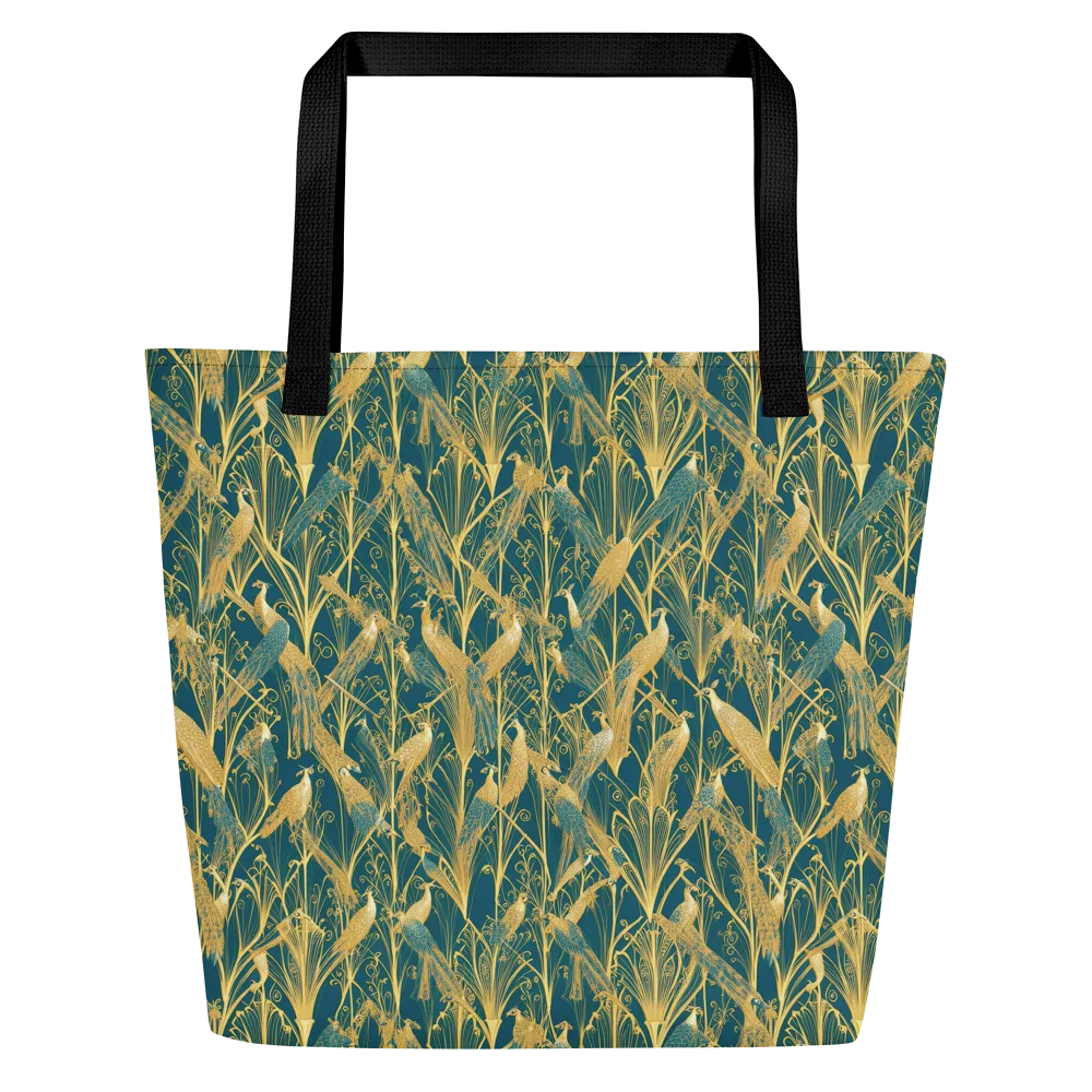 Gilded Aviary on Large Tote Bag W/ Pocket — Front