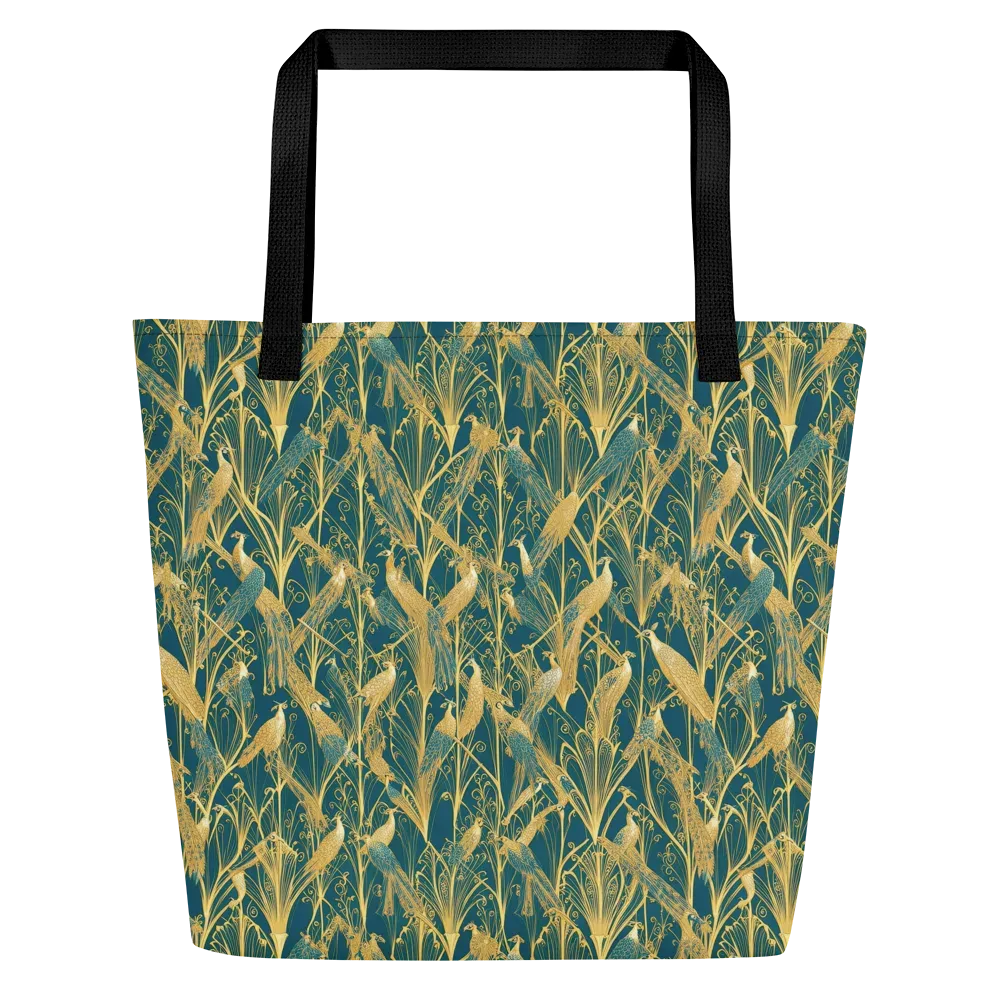 Gilded Aviary on Large Tote Bag W/ Pocket — Front