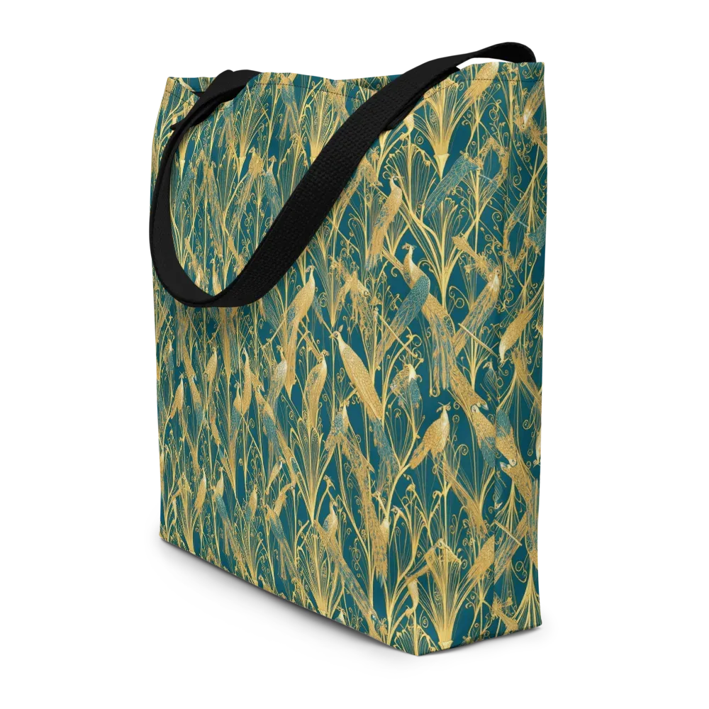 Gilded Aviary on Large Tote Bag W/ Pocket — Front