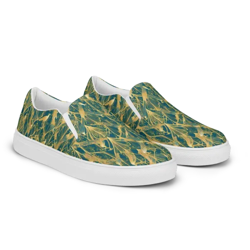 Gilded Aviary on a Women's Slip-On Canvas Shoes