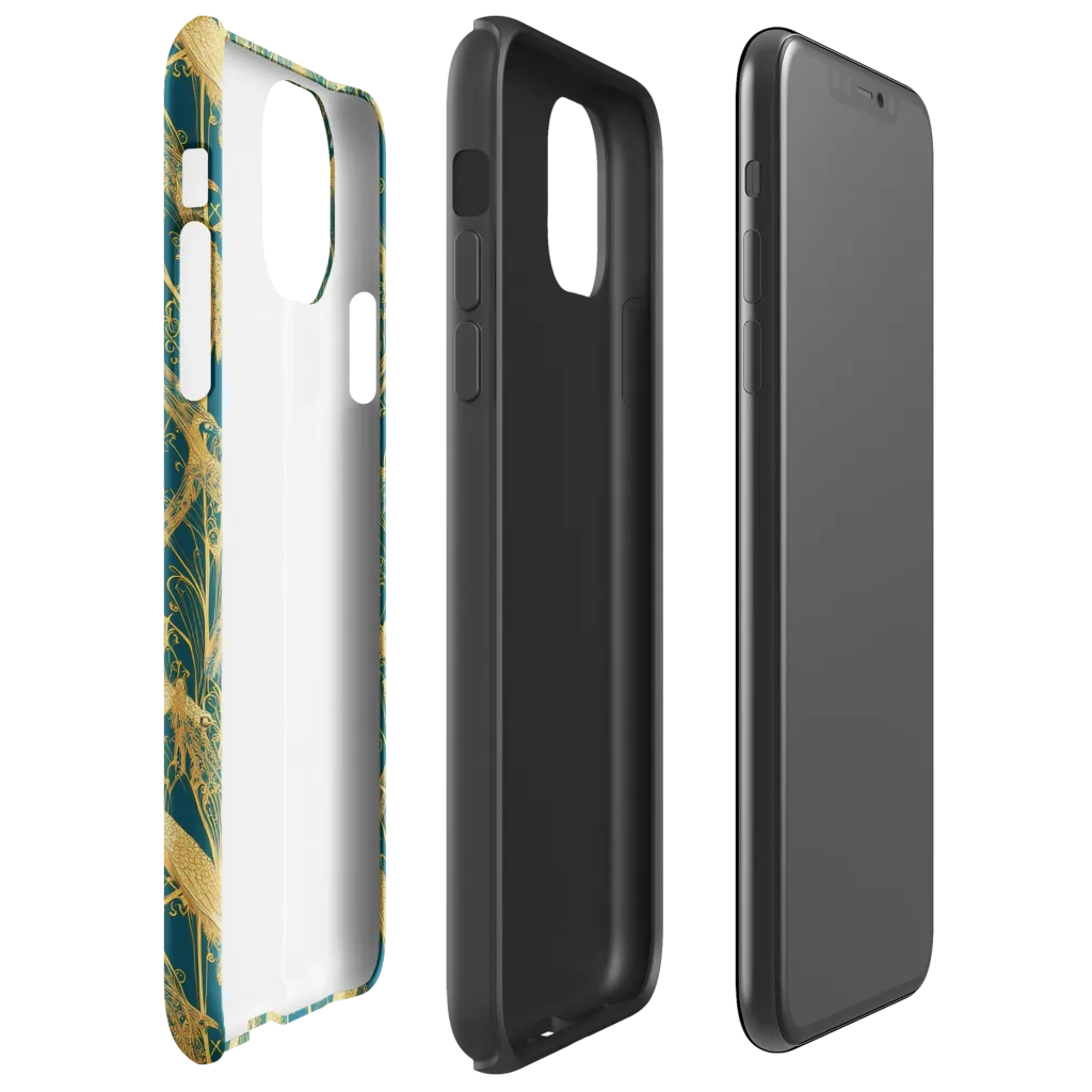 Gilded Aviary on Tough Case for iPhone® — Right