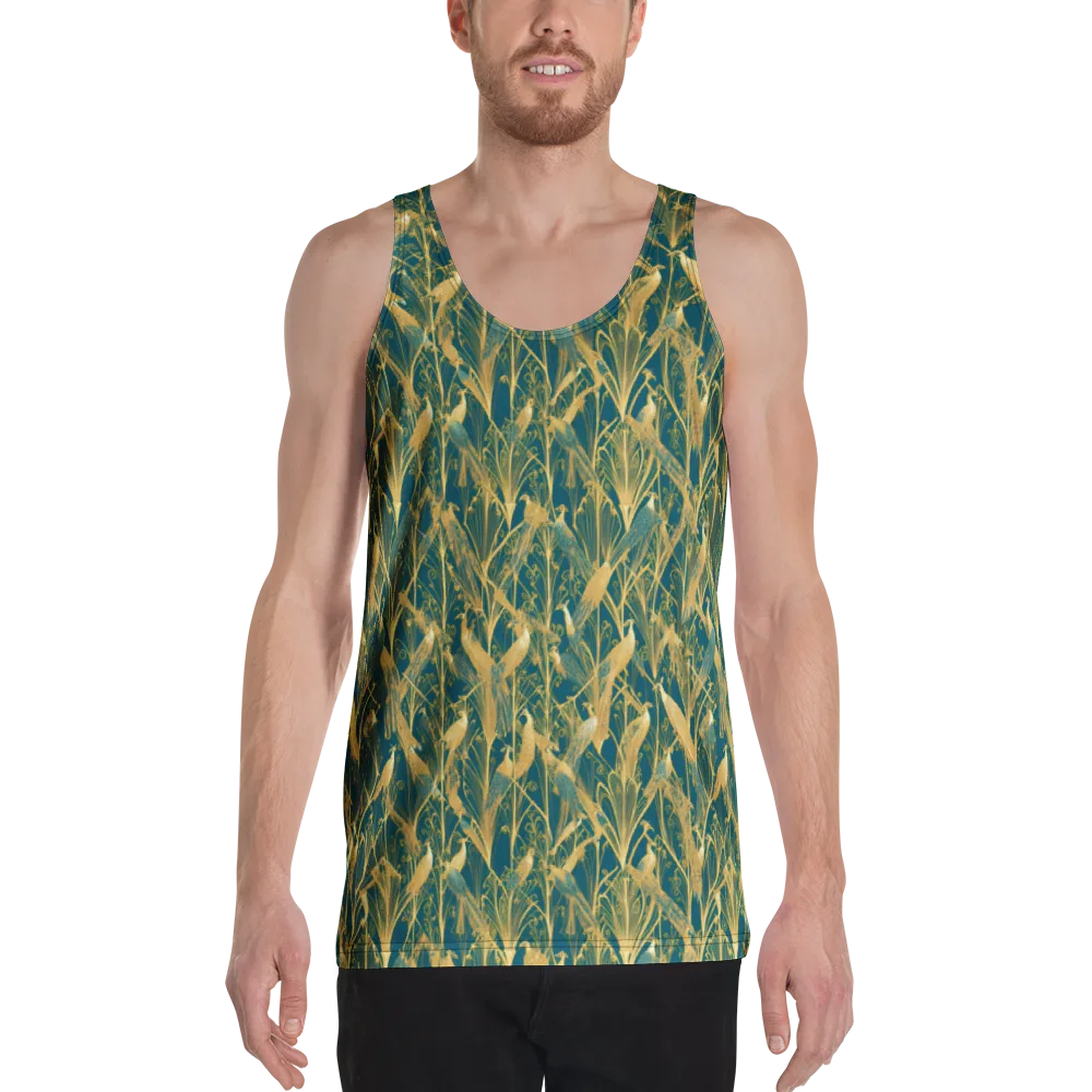 Gilded Aviary on Men's Tank Top — Front