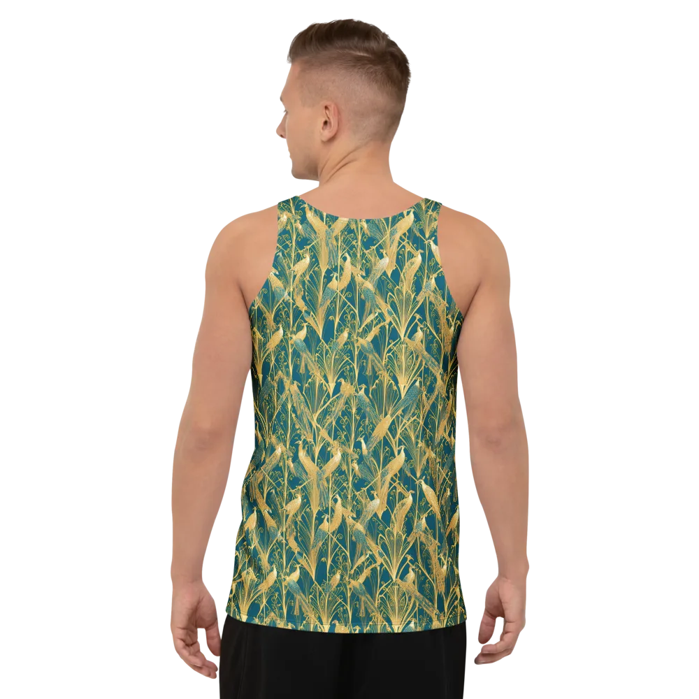 Gilded Aviary on Men's Tank Top — Back