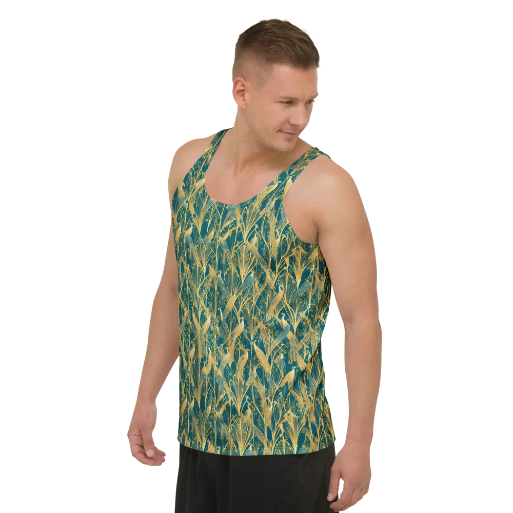Gilded Aviary on Men's Tank Top — Left Front