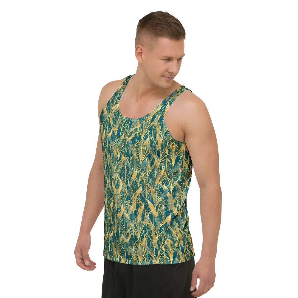 Gilded Aviary on Men's Tank Top — Left Front
