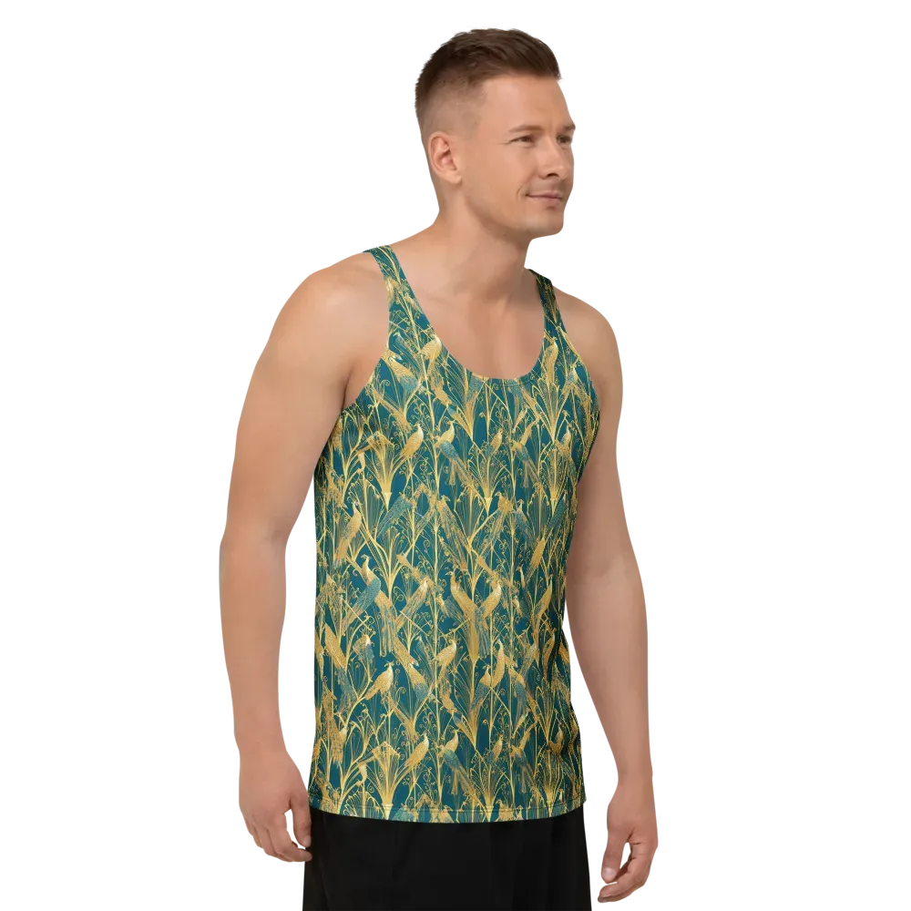 Gilded Aviary on Men's Tank Top — Right Front