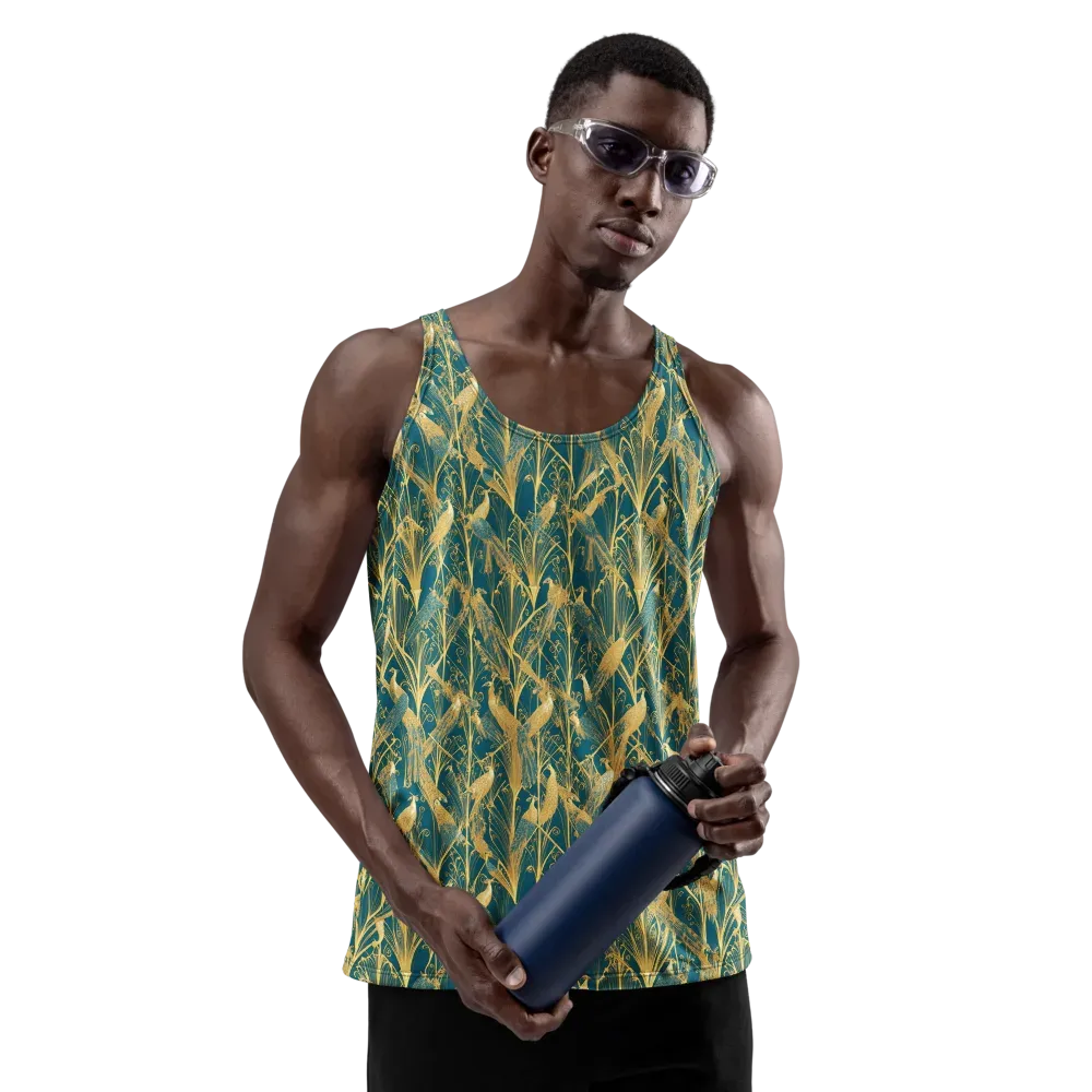 Gilded Aviary on Men's Tank Top — Front