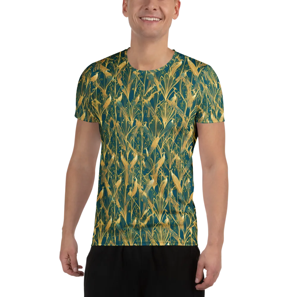 Gilded Aviary on Men's Athletic T-Shirt — Front