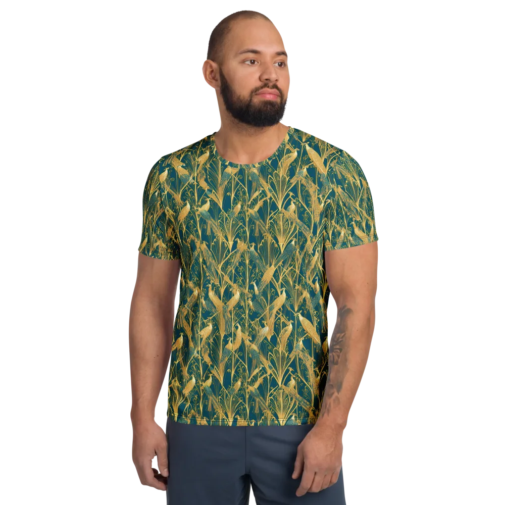 Gilded Aviary on Men's Athletic T-Shirt — Front