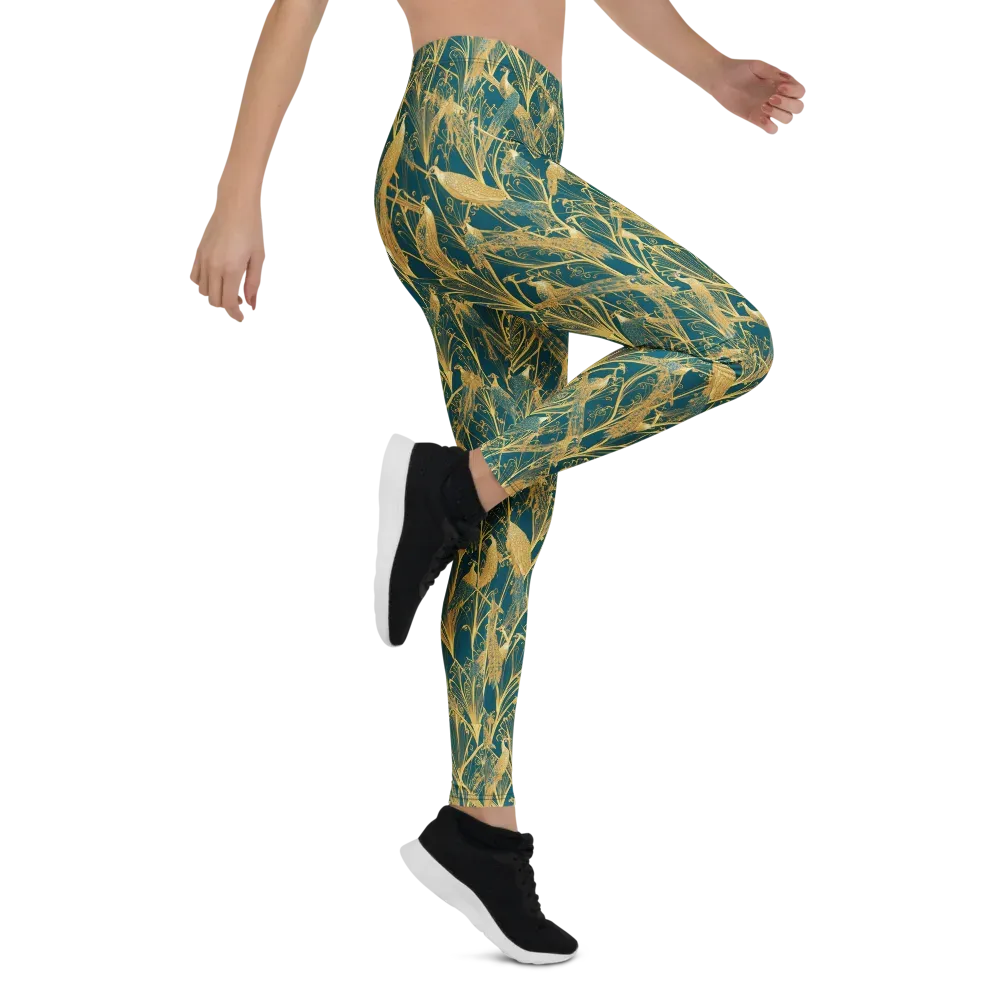 Gilded Aviary on Leggings — Right