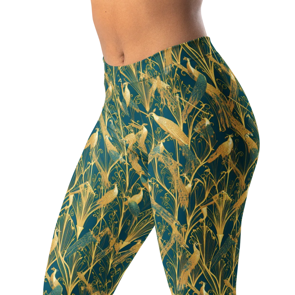 Gilded Aviary on Leggings — Left Front