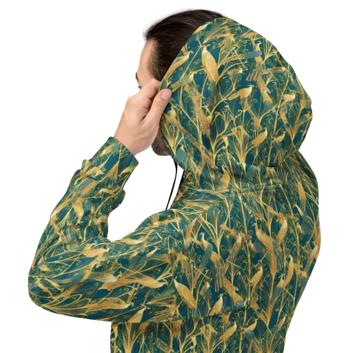 Gilded Aviary on a Hoodie
