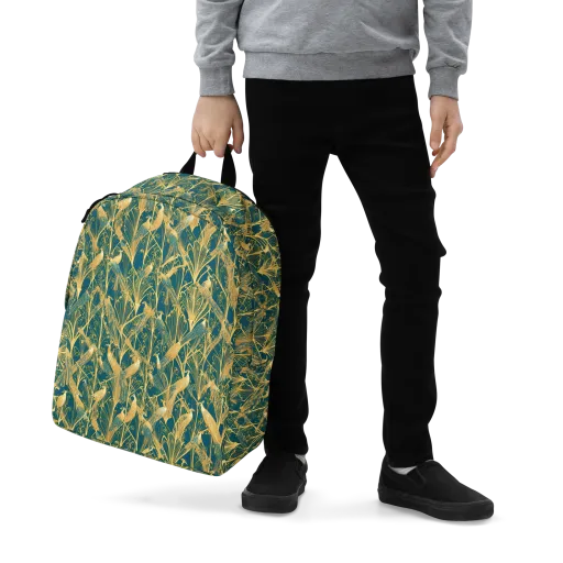 Gilded Aviary on a Minimalist Backpack