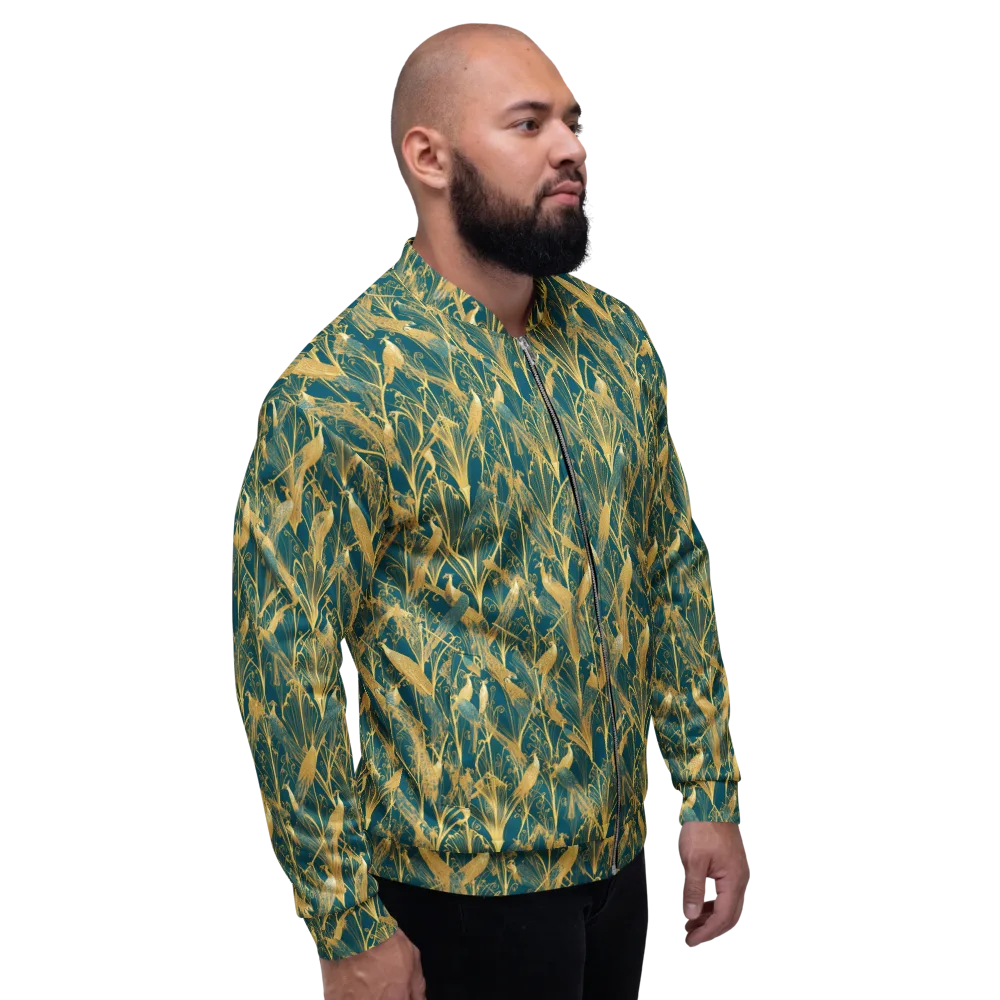 Gilded Aviary on Bomber Jacket — Right