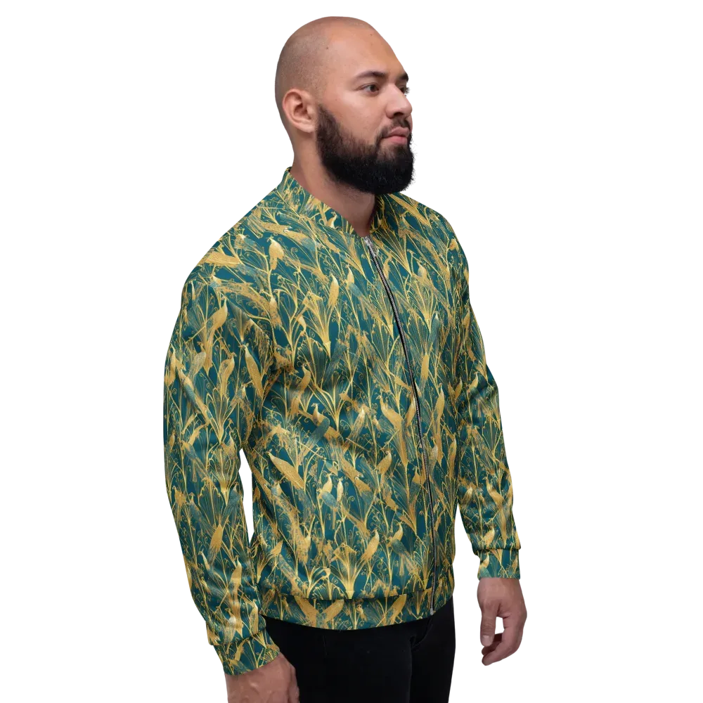 Gilded Aviary on Bomber Jacket — Right