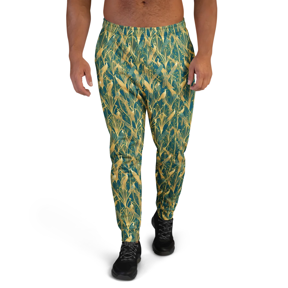 Gilded Aviary on Men's Joggers — Front