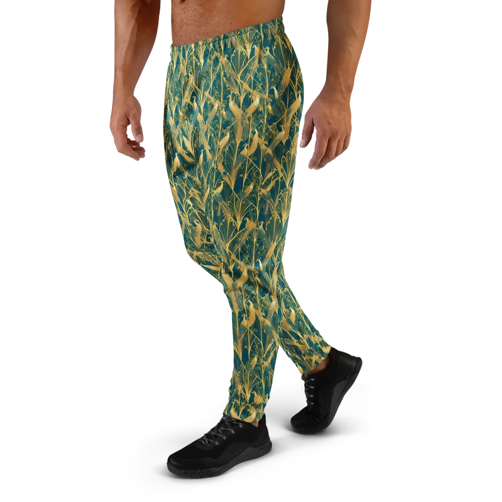 Gilded Aviary on Men's Joggers — Left