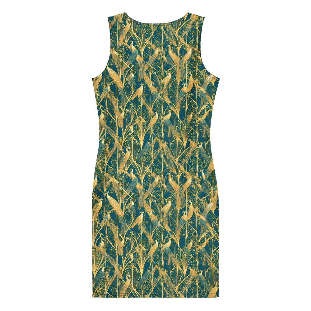 Gilded Aviary on Bodycon Dress — Back